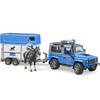 Bruder Politie Land Rover Defender paardentrailer (02588)