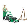 Bruder bworld Tuinier met grasmaaier (62103)