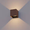 Calex LED Wandlamp Kubus - Roestkleur - 7W - Warm Wit Licht