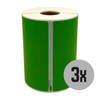 DULA Dymo Compatible labels - Groen - S0904980 - Grote verzendetiketten - 3 rollen - 104 x 159 mm - 220 labels per rol