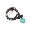 Sterk en Veilig Fietsslot - Zwart Metaal-Plastic - 80cm - Inclusief 2 Sleutels - 1 Stuk - Perfect voor Fietsen &
