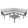 Garden Impressions Hareno loungeset 6-delig - antraciet