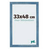 Fotolijst 33x48cm Helder Blauw Geveegd MDF Mura