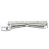 Loungeset / Hoekset Molvena Aluminium Frame Wit