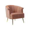 Bronx71 Velvet fauteuil Amy roze.