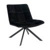 Bronx71 Velvet fauteuil Eevi zwart.