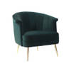 Bronx71 Velvet fauteuil Amy donkergroen.