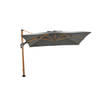 Garden Impressions Zweefparasol Hawaii Deluxe 300x300 - teak look / donker grijs