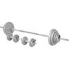 Gorilla Sports Halterset 100 kg - Gietijzer - Halters met Gewichten - Veersluiting 30 mm