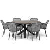 Domani Furniture Emory/Ancona 150 cm rond dining tuinset 7-delig