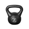 Kettlebell voor binnen en buiten - Kunststof - Zwart - 10 kg