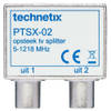 Technetix IEC Opsteek Splitter TV 9.5(F)-2x9.5(M) PTSX02