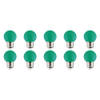 LED Lamp 10 Pack - Romba - Groen Gekleurd - E27 Fitting - 1W