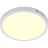 LED Paneel - Ø30 Warm Wit 3000K - 28W Opbouw Rond - Mat Wit - Flikkervrij