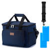 Packaway 4 Laags Geïsoleerde Koeltas - Lunchtas 15 liter - Donkerblauw