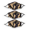Camouflage Mondkapjes voor Dagelijks Gebruik - Set van 2 - Fashion Bloem - 24cmx15.5cm - met oorlus wasbaar