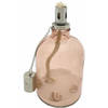 Deco olielamp - Met Wit Zand En Schelpen - 22 x 11 cm - Peach