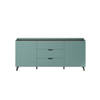 Melton dressoir blauw, zwart.