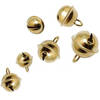 14x Kerst belletjes goud 14 mm - Hobbydecoratieobject