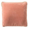Dutch Decor - MANOE - Sierkussen 45x45 cm - effen kleur - met rand van jute - Muted Clay - roze