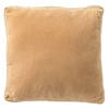 Dutch Decor - MANOE - Kussenhoes 45x45 cm - effen kleur - met rand van jute - Semolina - beige