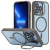 Cadorabo Hoesje geschikt voor Apple iPhone 13 PRO Case in Grijs geschikt voor MagSafe met cameralensbescherming