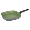 Michelino 28118 - Grillpan - 28 x 28cm - Zwart / Groen - Serie Lara green