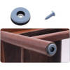 FSW-Products - 4 Stuks - Teflon Vloerglijders met Schroefbevestiging - 19 mm dia - Viltjes - Vloerbeschermers