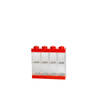 LEGO - Set van 2 - Opbergbox Minifiguur 8, Rood - LEGO