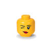LEGO - Set van 2 - Opbergbox Iconic Hoofd Whinky 24 cm, Geel - LEGO