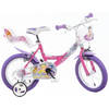 Dino Meisjesfiets Winx Club 14 Inch 23 cm Meisjes Knijprem Roze/Paars