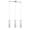 EGLO Pinto - Hanglamp - 3 Lichts - Chroom - Helder, Wit