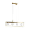 EGLO Vallaspra Hanglamp - E14 - 91 cm - Goud/Wit