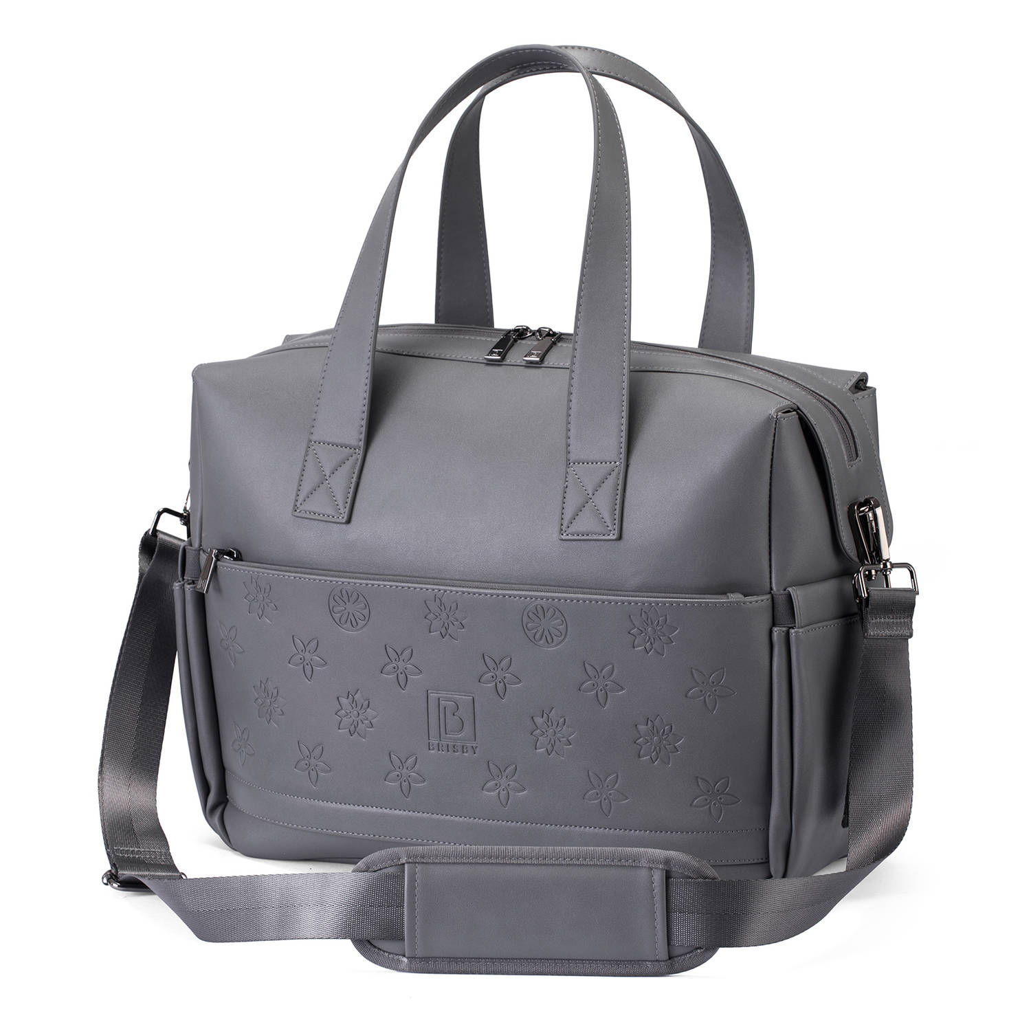 Brisby Vegan Leather Luiertas Grijs