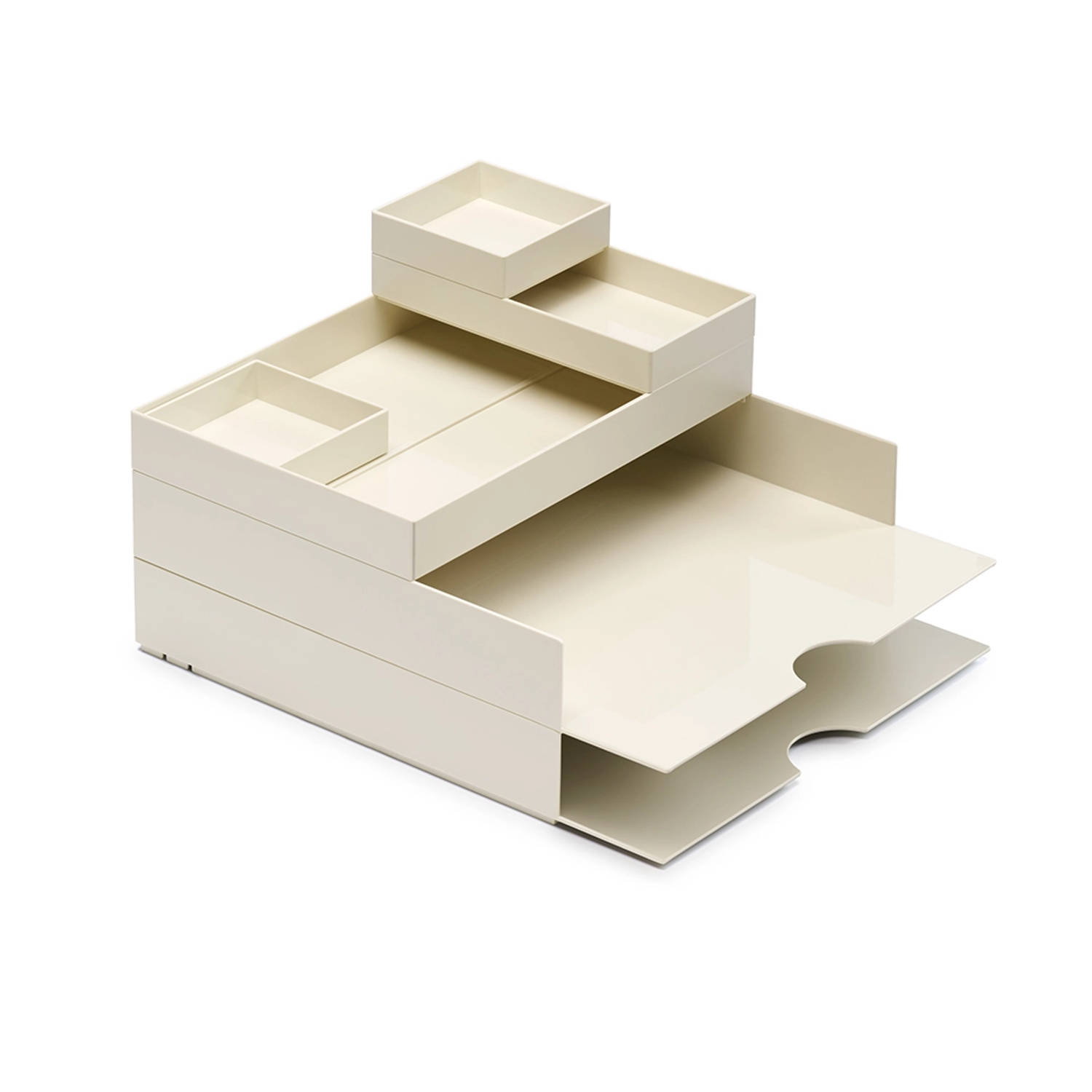 Bureau brievenbakjes wit Orplast - Brievenbakje 2x + 4-delige set