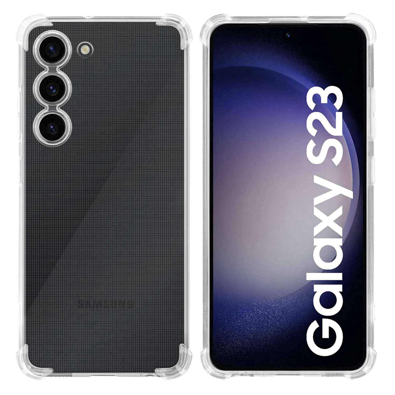 Cadorabo Hoesje voor Samsung Galaxy S23 in - Beschermhoes gemaakt van flexibel TPU Silicone Case Cover