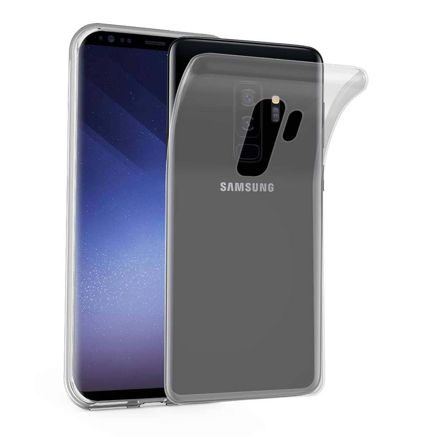 Cadorabo Hoesje voor Samsung Galaxy S9 PLUS in VOLLEDIG TRANSPARANT - Beschermhoes gemaakt van flexibel TPU silicone