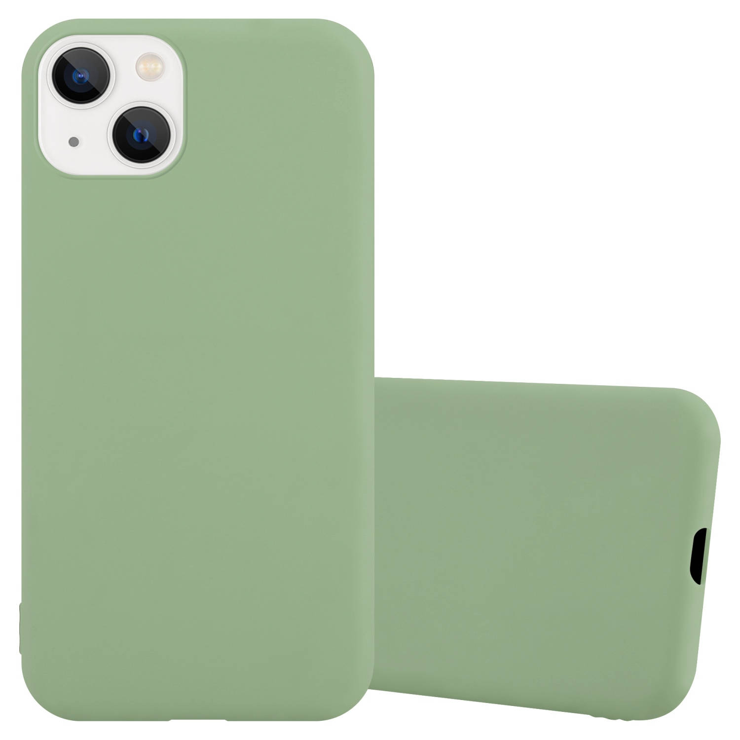 Cadorabo Hoesje voor Apple iPhone 14 PLUS in CANDY PASTEL GROEN - Beschermhoes gemaakt van flexibel TPU silicone