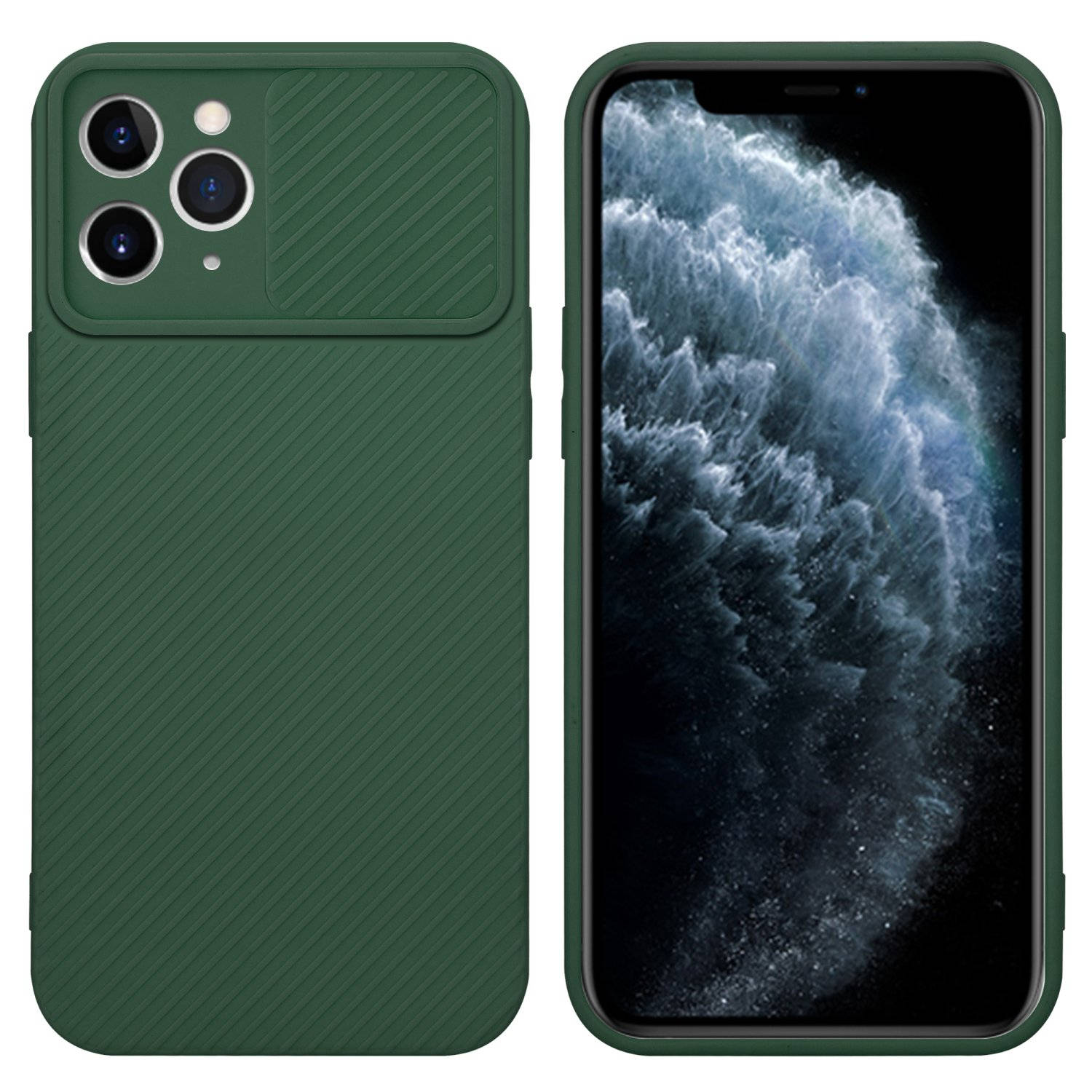 Cadorabo Hoesje voor Apple iPhone 11 PRO in Bonbon Groen - Beschermende hoes van flexibel TPU-silicone en met camerabescherming