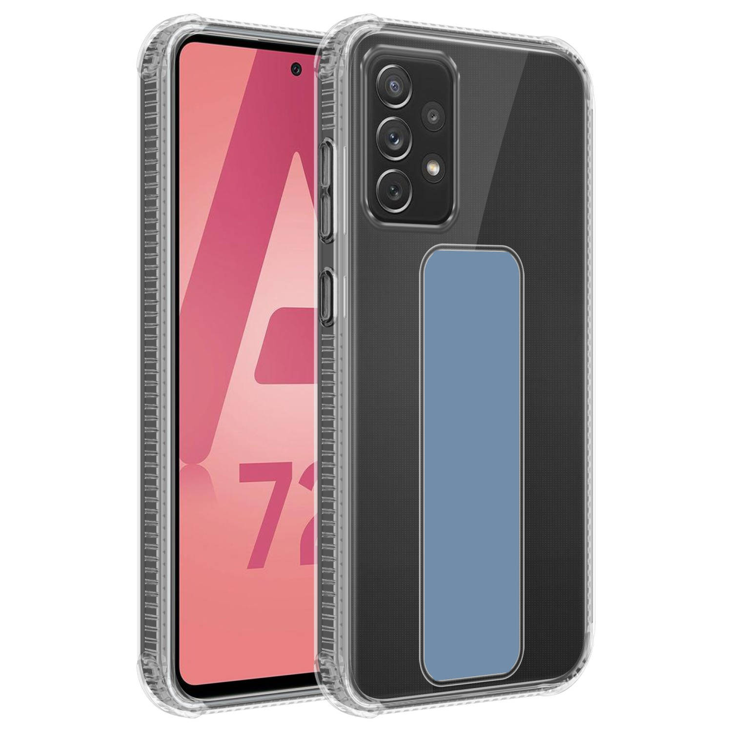 Cadorabo Hoesje geschikt voor Samsung Galaxy A72 4G-5G Cover in LICHTBLAUW Beschermhoes TPU silicone