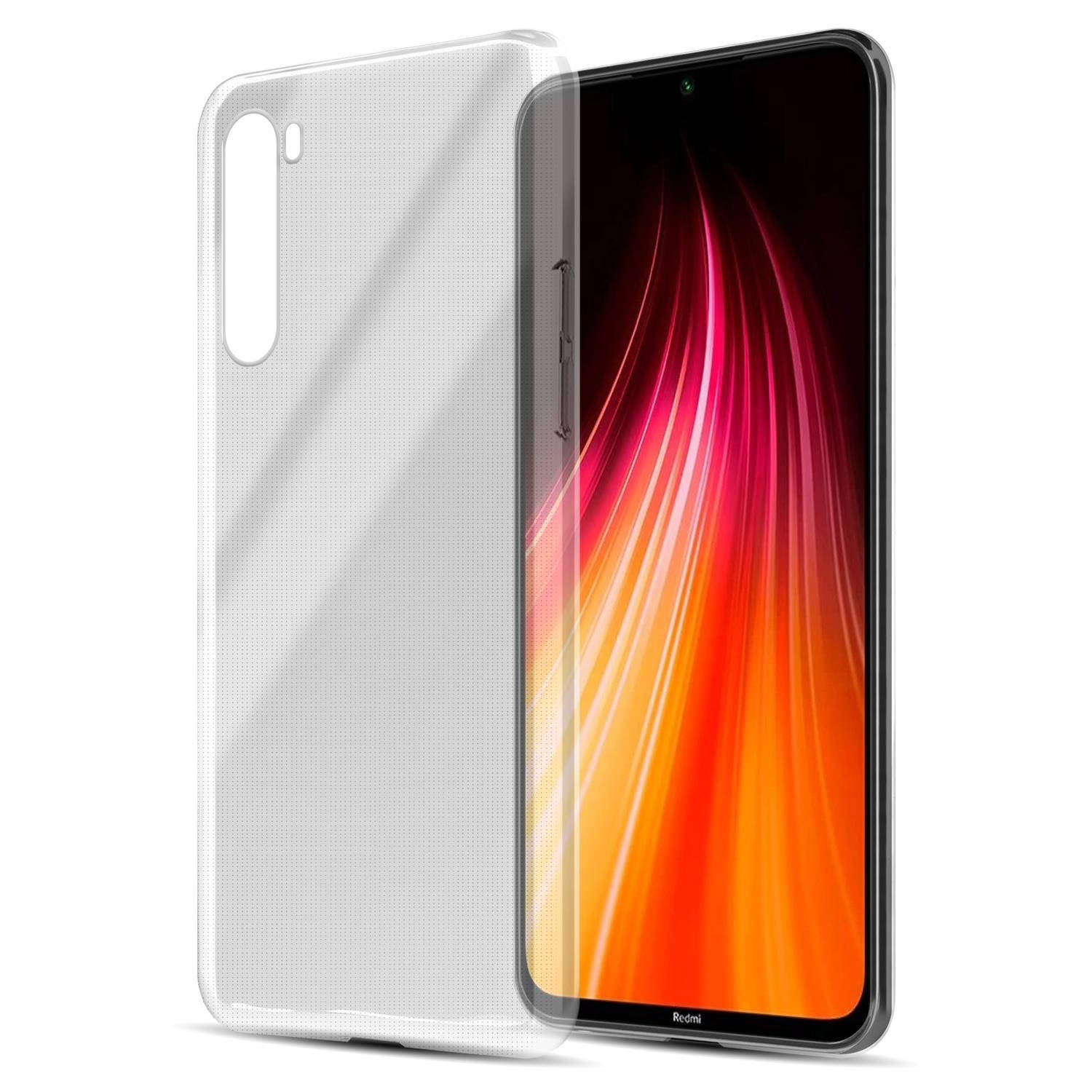 Cadorabo Hoesje voor Xiaomi RedMi NOTE 8 in VOLLEDIG TRANSPARANT - Beschermhoes gemaakt van flexibel TPU silicone
