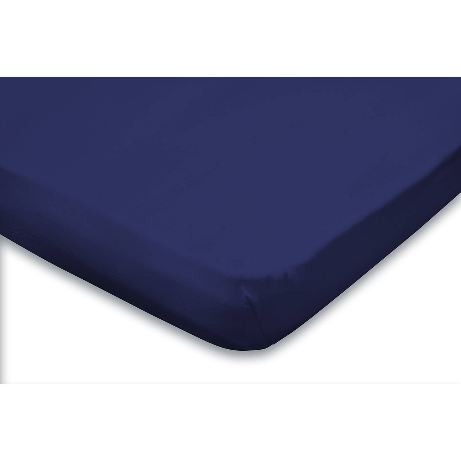 Eleganzzz Topper Hoeslaken Jersey Katoen Stretch - donker blauw 180x210/220cm - 200x200cm