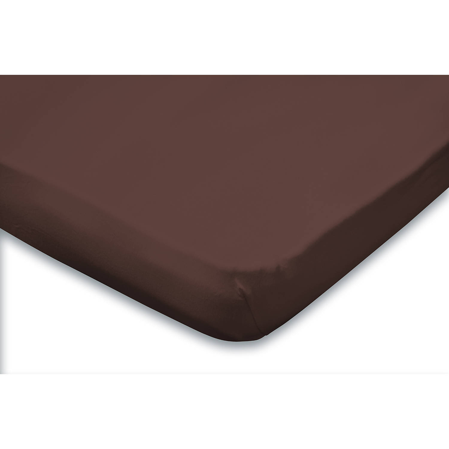 Eleganzzz Topper Hoeslaken Jersey Katoen Stretch - bruin 90x210/220 - 100x200