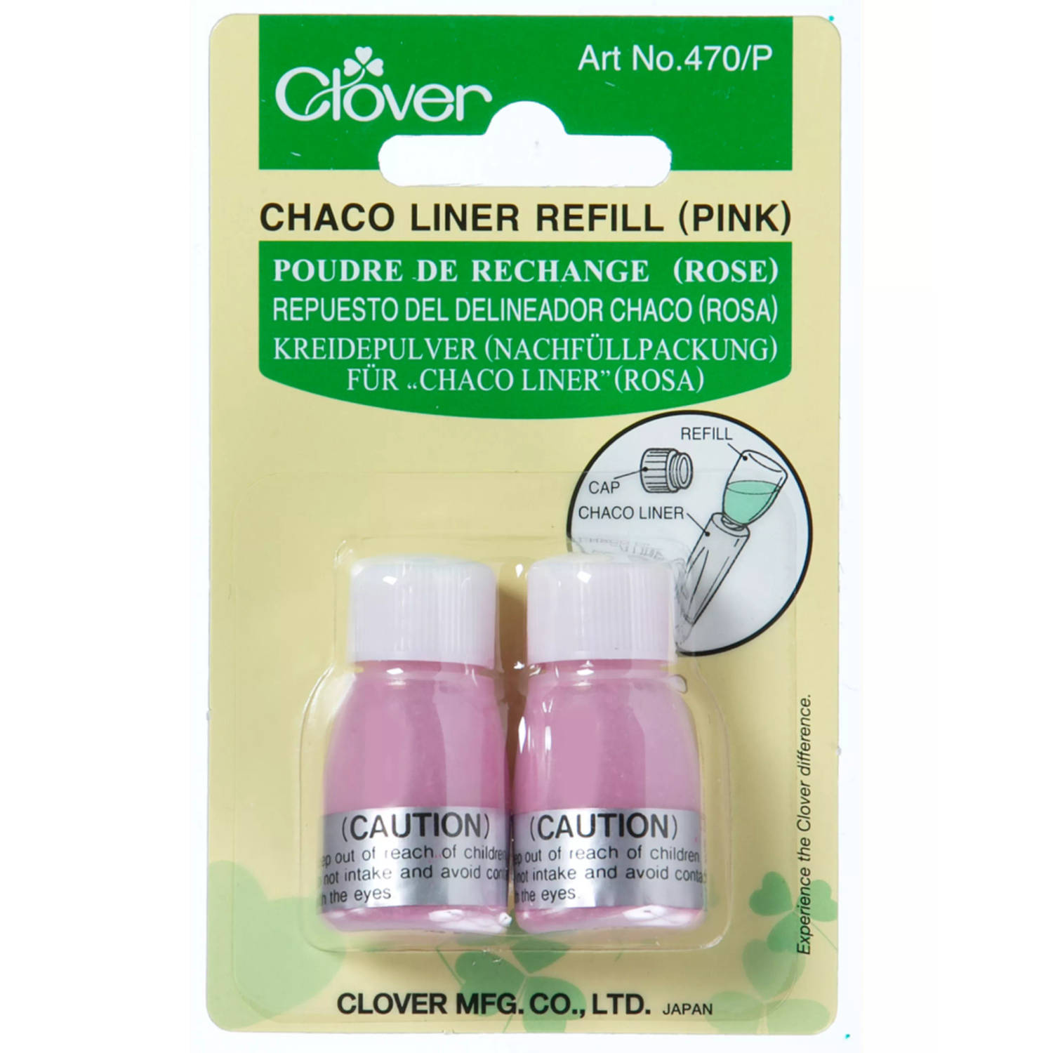 Clover chaco liner refill roze krijt