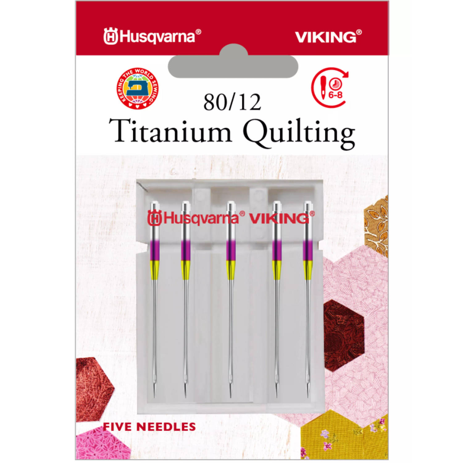 Husqvarna-Viking Quilten / Titanium 80 (5 stuks) Naalden