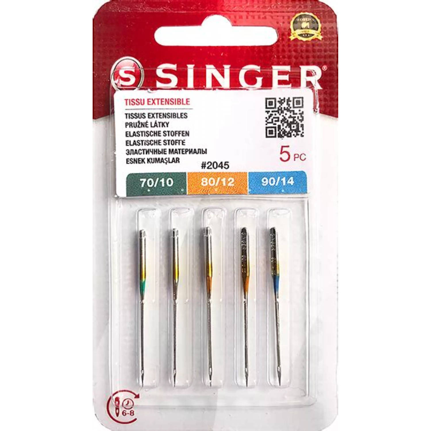 Singer Stretch 2045 MIX 70/80/90 Naalden