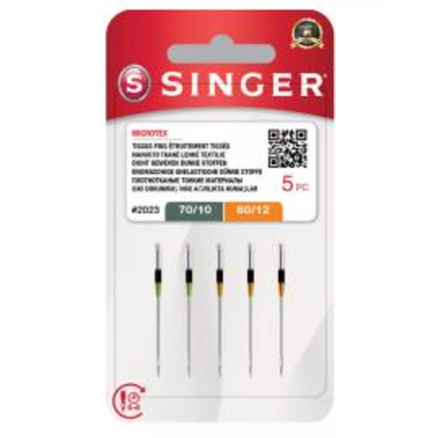 Singer Microtex MIX 70 / 80 (5 stuks) Naalden