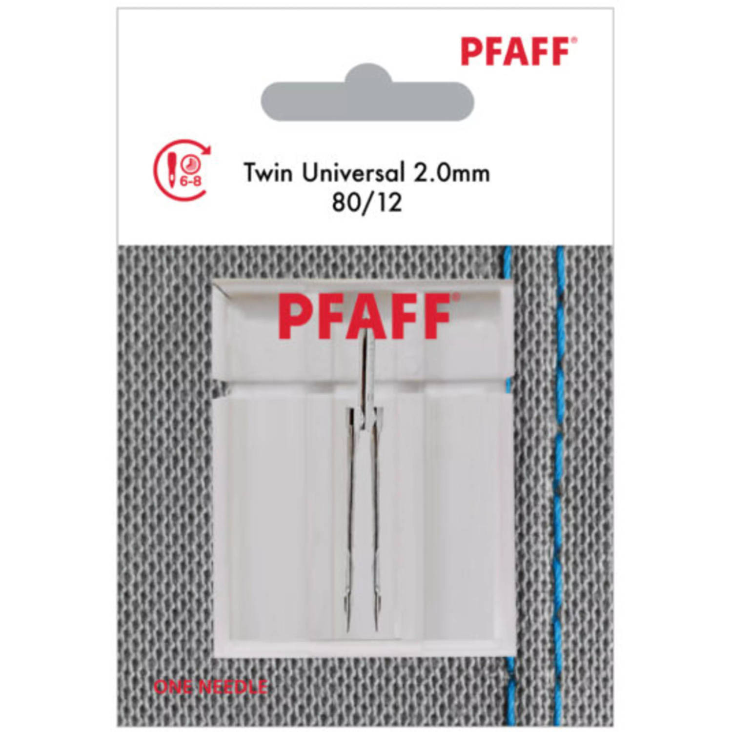Pfaff Tweelingnaald Universal / 80 / 2mm (1 stuk) Naalden