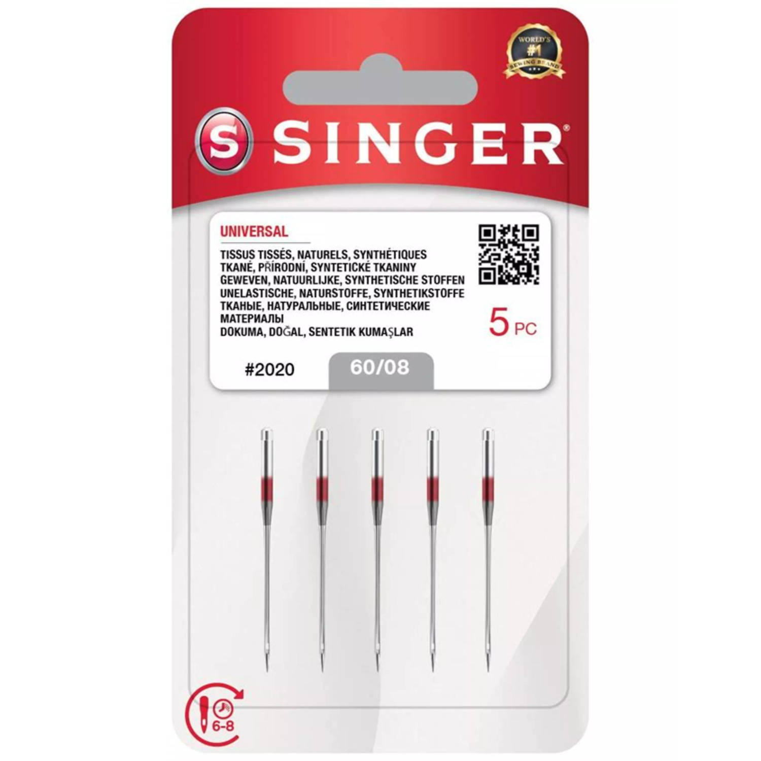 Singer Universal 2020 60 (5 stuks) Naalden