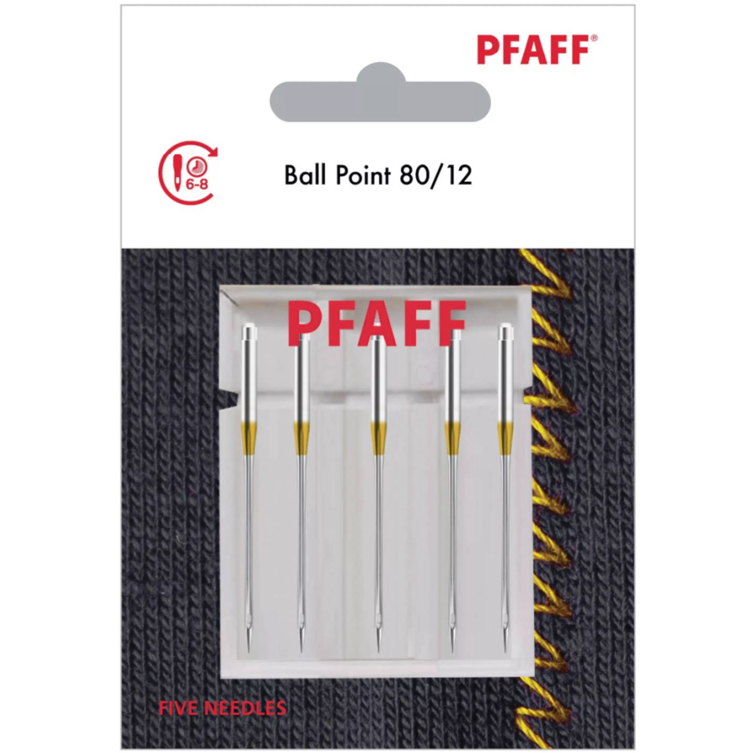 Pfaff Ballpoint 80 (5 stuks) Naalden